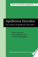 The Syntax of Apollonius Dyscolus