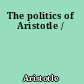 The politics of Aristotle /