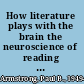 How literature plays with the brain the neuroscience of reading and art /