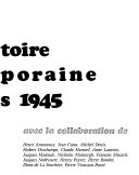 L'Histoire contemporaine depuis 1945 /