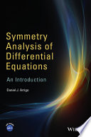 Symmetry analysis of differential equations : an introduction /