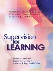 Supervision for learning : a performance-based approach to teacher development and school improvement /