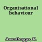 Organisational behaviour