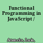 Functional Programming in JavaScript /