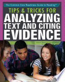 Tips & tricks for analyzing text and citing evidence /