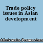 Trade policy issues in Asian development