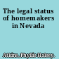 The legal status of homemakers in Nevada