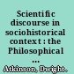 Scientific discourse in sociohistorical context : the Philosophical transactions of the Royal Society of London, 1675-1975 /