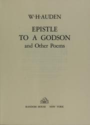 Epistle to a godson : and other poems /