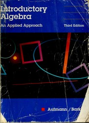 Introductory algebra : an applied approach /