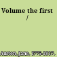 Volume the first /