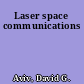 Laser space communications