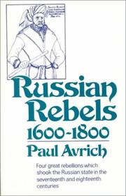 Russian rebels, 1600-1800 /