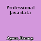 Professional Java data