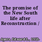 The promise of the New South life after Reconstruction /