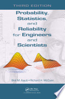 Probability, statistics, and reliability for engineers and scientists /