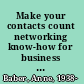 Make your contacts count networking know-how for business and career success /