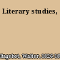 Literary studies,