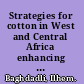 Strategies for cotton in West and Central Africa enhancing competitiveness in the "Cotton 4" /