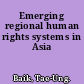 Emerging regional human rights systems in Asia