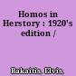 Homos in Herstory : 1920's edition /