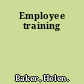 Employee training