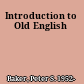 Introduction to Old English