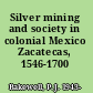Silver mining and society in colonial Mexico Zacatecas, 1546-1700 /