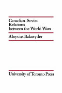 Canadian-Soviet relations between the world wars /