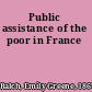 Public assistance of the poor in France