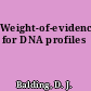 Weight-of-evidence for DNA profiles