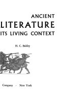 Ancient Greek literature in its living context /