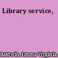 Library service,