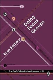 Doing focus groups /