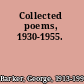 Collected poems, 1930-1955.