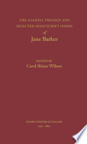 The Galesia trilogy and selected manuscript poems of Jane Barker