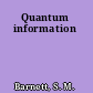 Quantum information