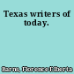 Texas writers of today.