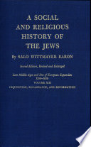 A social and religious history of the Jews.