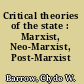 Critical theories of the state : Marxist, Neo-Marxist, Post-Marxist /