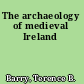 The archaeology of medieval Ireland