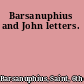Barsanuphius and John letters.