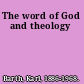 The word of God and theology