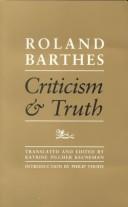 Criticism and truth /
