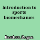 Introduction to sports biomechanics