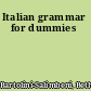 Italian grammar for dummies