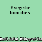 Exegetic homilies