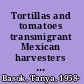 Tortillas and tomatoes transmigrant Mexican harvesters in Canada /