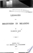 Lessons for beginners in reading /