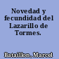 Novedad y fecundidad del Lazarillo de Tormes.